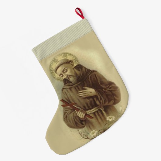 St. Francis van Assisi Grote Kerstsok (Achterkant (Hangend))