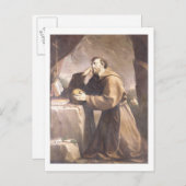 St. Francis van Assisi in Prayer Briefkaart (Voorkant / Achterkant)