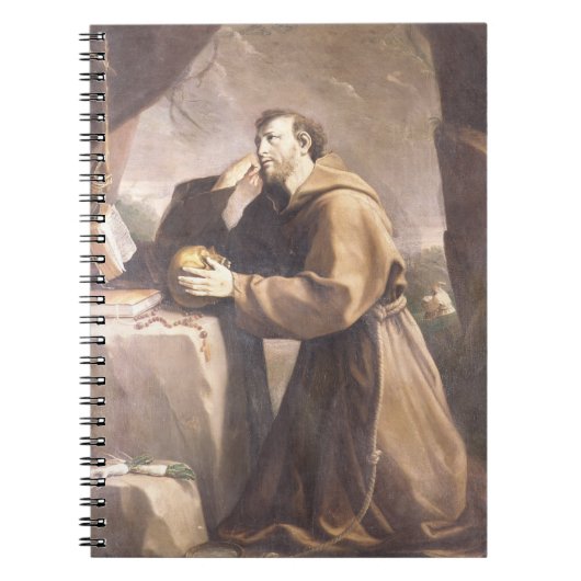 St. Francis van Assisi in Prayer Notitieboek (Voorkant)