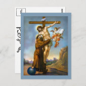 St. Francis van Assisi Jesus Crucifixion Angels Briefkaart (Voorkant / Achterkant)