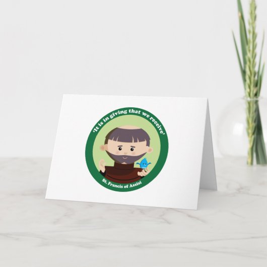 St. Francis van Assisi Kaart (Voorkant)
