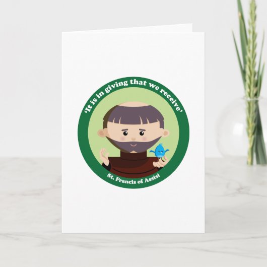 St. Francis van Assisi Kaart (Voorkant)