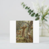 St. Francis van Assisi Omringd door dieren Briefkaart (Staand voorkant)