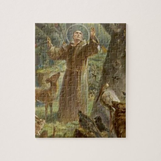 St. Francis van Assisi Omringd door dieren Legpuzzel (Verticaal)