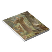 St. Francis van Assisi Omringd door dieren Notitieblok (Schuin)