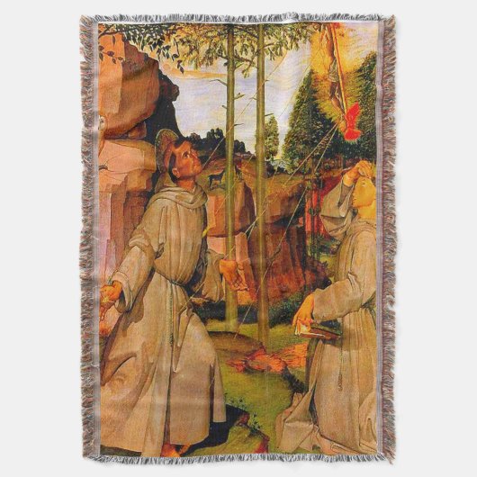 St Francis van Assisi ontvangt stigmata van Jezus Deken (Voorkant Verticaal)