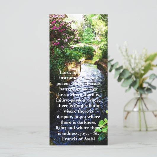 St. Francis van Assisi over FAITH (Staand voorkant)