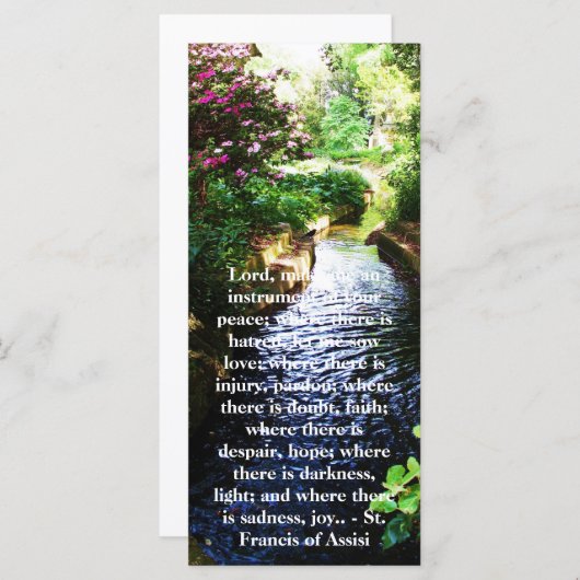 St. Francis van Assisi over FAITH (Voorkant / Achterkant)