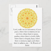 St. Francis van Assisi over FAITH Briefkaart (Voorkant / Achterkant)