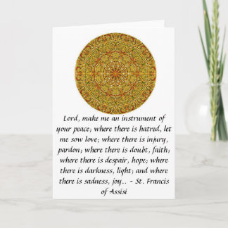 St. Francis van Assisi over FAITH Kaart