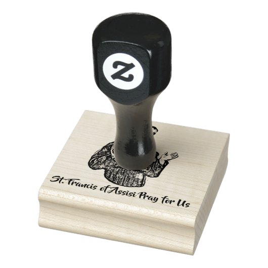 St. Francis van Assisi Patron Saint of Animals Rubberstempel (Stempel)