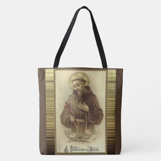 St. Francis van Assisi Patron Saint of Animals Tote Bag (Voorkant)