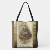 St. Francis van Assisi Patron Saint of Animals Tote Bag (Achterkant)