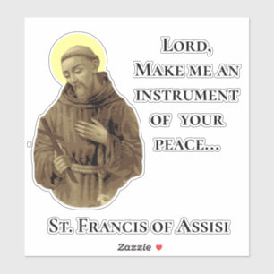 St. Francis van Assisi Peace Prayer Sticker