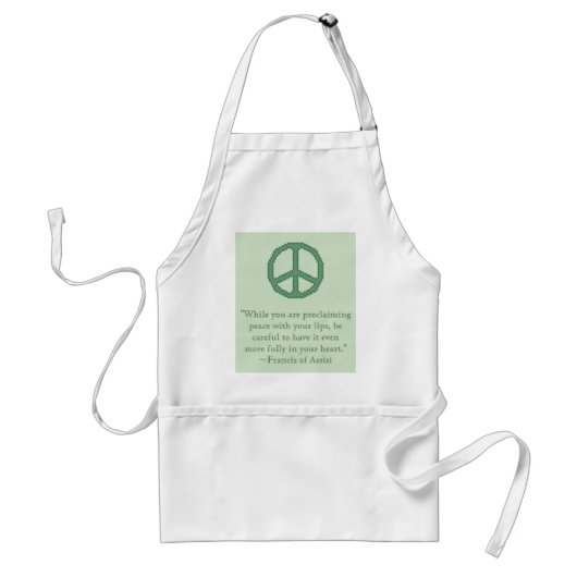 St. Francis van Assisi Peace Quote Apron Standaard Schort (Voorkant)