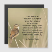 St. Francis van Assisi Prayer Bird Inspirerend (Voorkant / Achterkant)