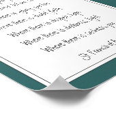 St. Francis van Assisi Prayer Great Blue Heron Bir Poster (Hoek)