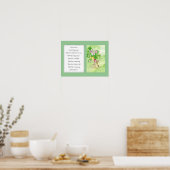 St. Francis van Assisi, Prayer Hummingbird Flower Poster (Keuken)