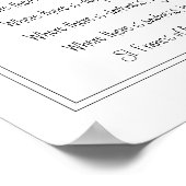 St. Francis van Assisi Prayer met Chickadee Poster (Hoek)