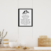St. Francis van Assisi Prayer met Little Birds Poster (Keuken)