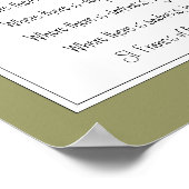 St. Francis van Assisi Prayer met Wolf & Tracks Poster (Hoek)