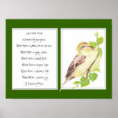 St. Francis van Assisi, Prayer Sparrow Poster (Voorkant)