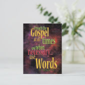 St. Francis van Assisi Quote Briefkaart (Staand voorkant)