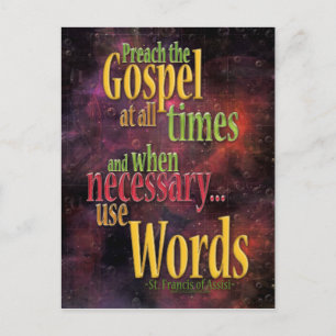 St. Francis van Assisi Quote Briefkaart