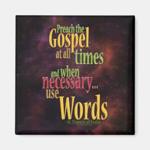 St. Francis van Assisi Quote Magneet