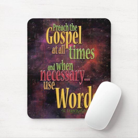 St. Francis van Assisi Quote Muismat (Met muis)