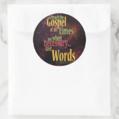 St. Francis van Assisi Quote Ronde Sticker (Tas)