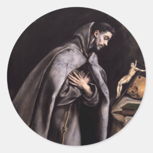 St. Francis van Assisi Ronde Sticker