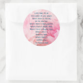 St. Francis van Assisi, Rozen van gebeden Ronde Sticker (Tas)