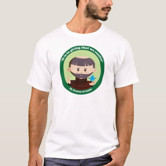 St. Francis van Assisi T-shirt (Voorkant)