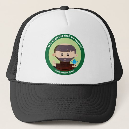 St. Francis van Assisi Trucker Pet (Voorkant)