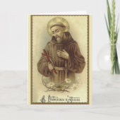 St. Francis van de Patroonheilige van Assisi van Kaart (Voorkant)