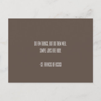 St. Francis van het Briefkaart van Assisi