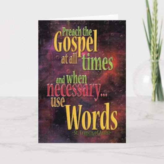 St. Francis van het Citaat van Assisi Kaart (Voorkant)