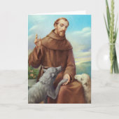 St. Francis van het Dierenvriend van Assisi Kaart (Voorkant)