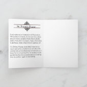 St. Francis van het Wenskaart van Assisi met gebed Kaart (Binnen)