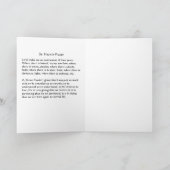 St. Francis van het Wenskaart w/prayer van Assisi Kaart (Binnen)