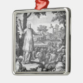 St. Francis van Verkoop prediking aan de Metalen Ornament (Links)