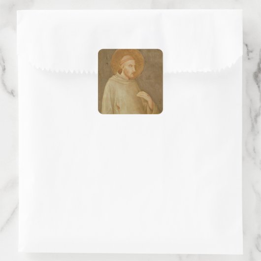 St. Francis Vierkante Sticker (Tas)