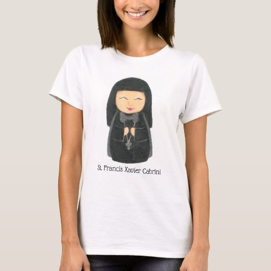 St. Francis Xavier Cabrini T-Shirt (Voorkant)