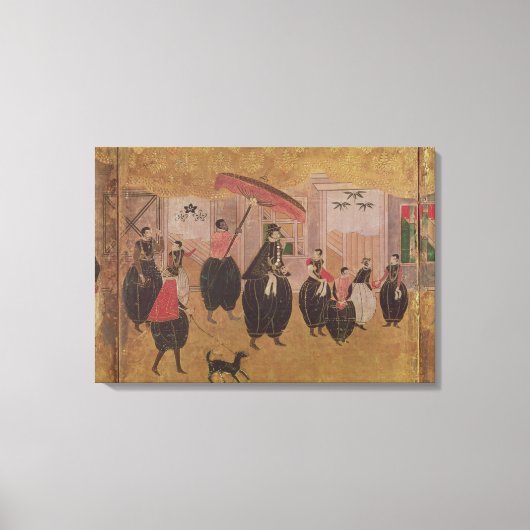 St. Francis Xavier en zijn entourage Canvas Afdruk (Voorkant)