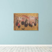 St. Francis Xavier en zijn entourage Canvas Afdruk (Insitu (Houten vloer))