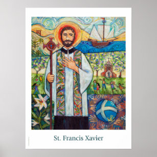 St. Francis Xavier katholiek Poster