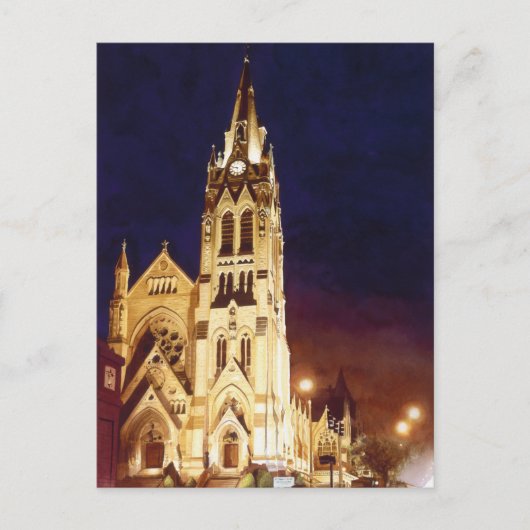 St. Francis Xavier-kerk St. Louis-Waterverf Briefkaart (Voorkant)