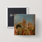 St. Francis Xavier Vierkante Button 5,1 Cm (Voorkant /achterkant)