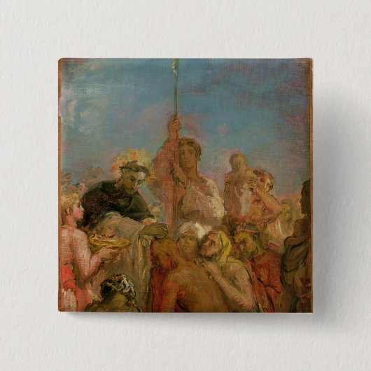 St. Francis Xavier Vierkante Button 5,1 Cm (Voorkant)